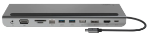 Belkin 11-in-1 USB C Hub w/ 4K HDMI, DP, VGA, 100W PD Docking Station INC004btSGY (Gray)